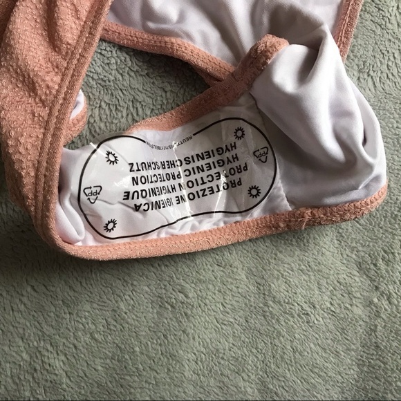 NWT Cupshe Sweet Love Lace-Up One-Piece Swimsuit L - Picture 7 of 12